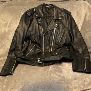 COPY - H&M Genuine Leather biker jacket Large
